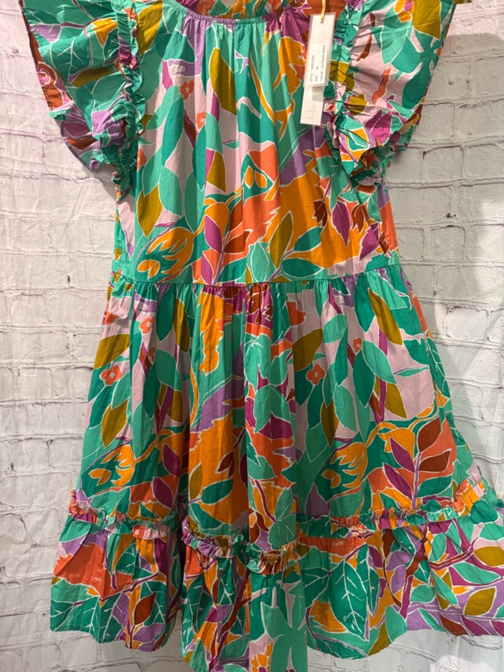 Medium House of Harlow 1960 Multicolor Floral Print Mini Dress - Picture 6 of 7
